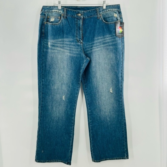 Jeanology color revolution blue jeans straight 18W - Picture 1 of 11